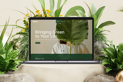 Plants & Garden Landing Page agency design e commerce figma garden greenhouse handmade homedecor landinpage onlinestore plants ui uikits ux website
