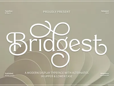 Bridgest - Modern Font branding design display font font free design free font graphic design illustration logo serif font typography