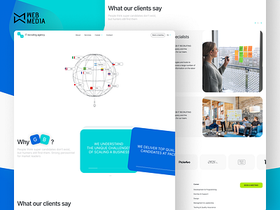 IT recruitment agency branding it it recruitment agency logo recruitment ui websites