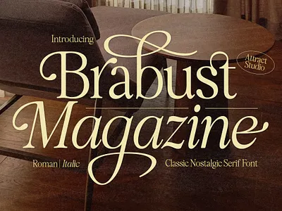 Brabust Magazine - Nostalgic Font 80s font 90s font branding design display font font free font free serif graphic design illustration logo nostalgic font serif font typography