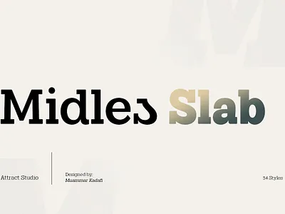 Midles Slab - Variable Font branding design display font font free design free font graphic design illustration logo slab font slab modern typography