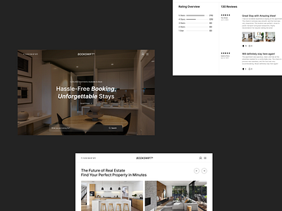 Bookswift: A Booking Platform Design Concept apartment book booking branding platform property real estate rent house ui website