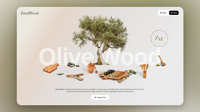 ZonaWood kitchenware design quarkpixel ui webdesign