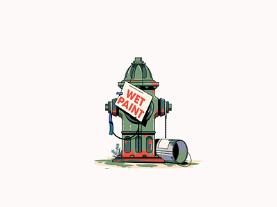 Hydrant hydrant illustration new york paint spill street