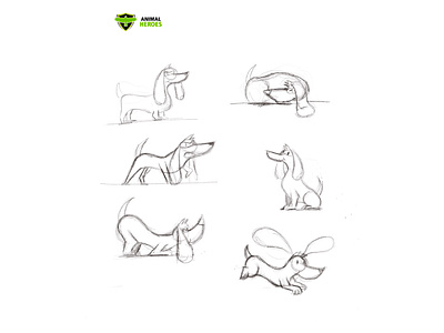 Sketching process for Animal Heroes artwork branding character design design digitalart drawingart illustration illustrator