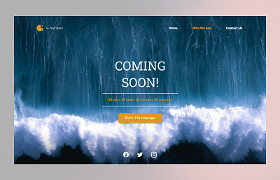 Daily UI_014: Launch Countdown Timer for a Website Landing Page countdowntimer dailyui dailyui010 designinspiration figmadesign landingpagedesign minimalui timerinterface