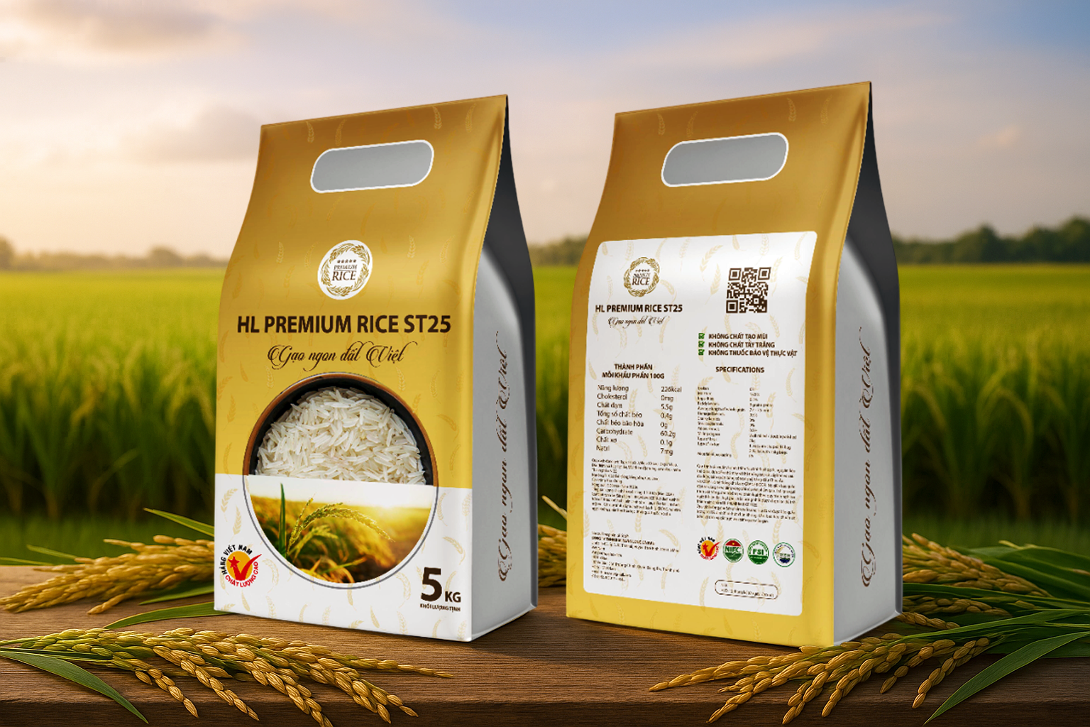 HL Premium Rice ST25 by Nam Khánh Nguyễn on Dribbble
