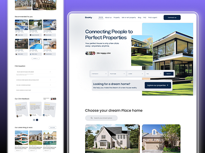 Real estate | Landing page animation landing page real estate landing page ui design website design