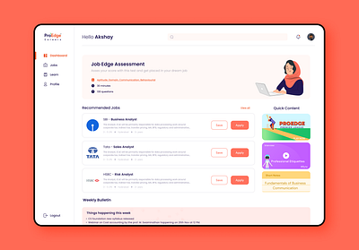 Dashboard animation branding career design figma flat graphic design illustration job logo minimal motion graphics ui ux vector