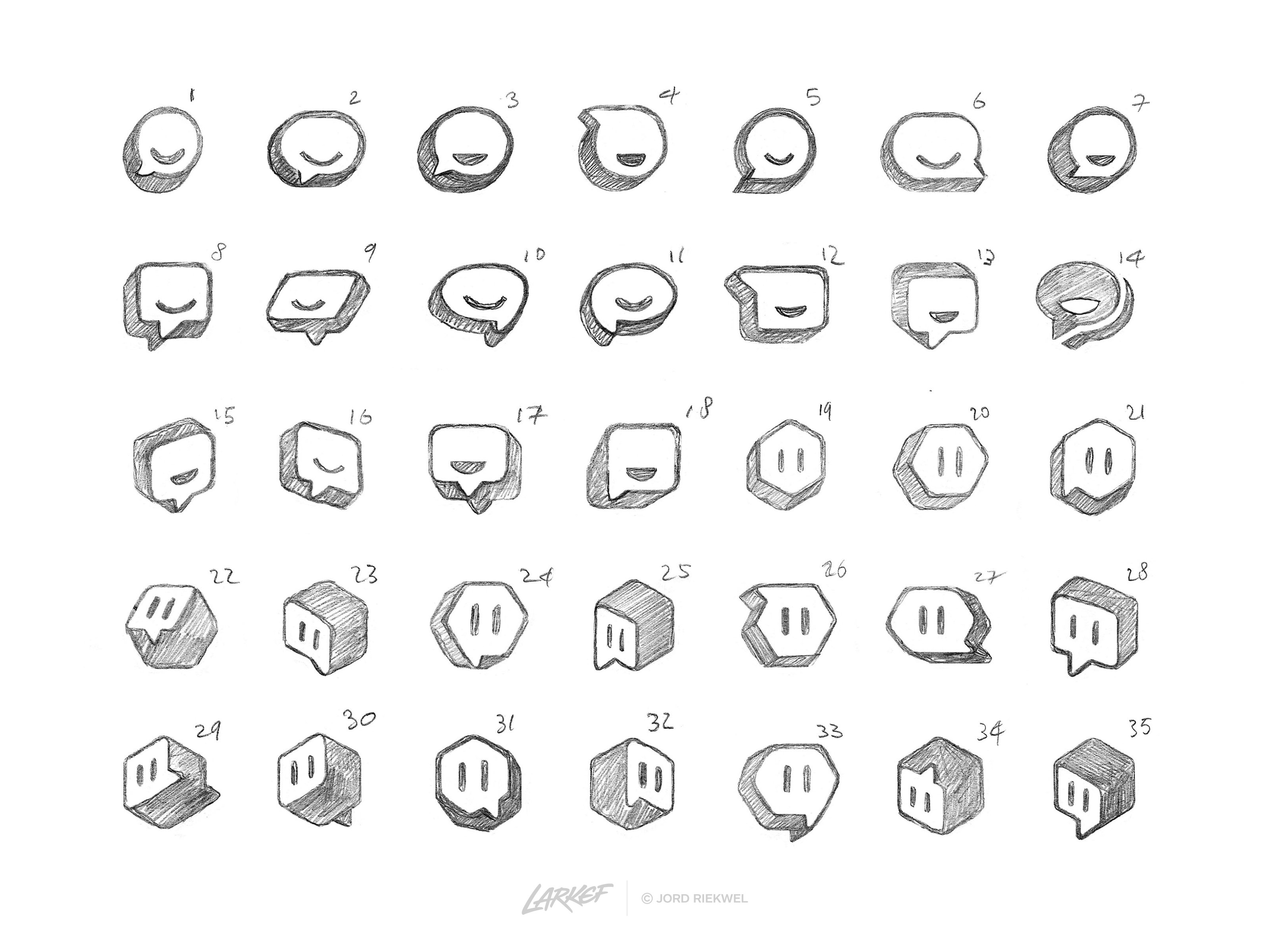 Example of Logo Design – Concept Sketch Exploration