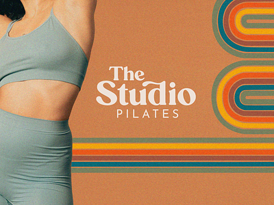The Studio Pilates | Branding badges branding fitness funky graphic design pilates retro workout