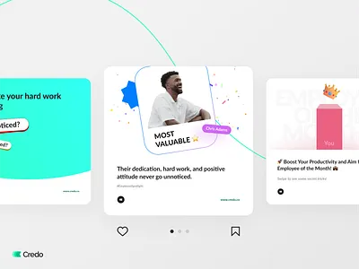 Social Media Design | Employee Recognition App ads advertising app design banner branding employee app graphic design instagram post jjjj marketing nn post design recognition app social media social media banner social media design social media marketing social media ui ui ui design