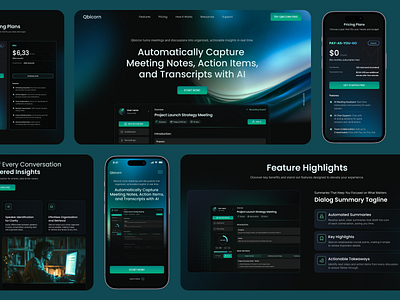UI/UX Landing Page Design for AI Meeting Assistant | Masterly accessibility​ ai chat ai transcripts branding dashboard design figma graphic design landing page design meeting notes mobile design responsive design​ ui uiux uiux design user experience user friendly interface ux web application​ workflow