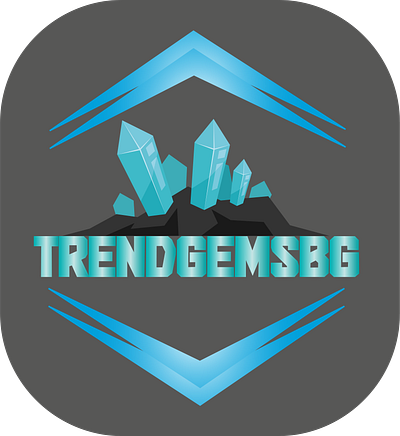 TrendGemsBG logo brand branding clean custom design graphic design illustration logo vector