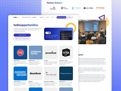 Talent. Opportunities. Design. ✦ Job Board Platform UI careerplatform cleanui dashboarddesign designsystem educationtech figmadesign inclusivedesign jobboard landingpagedesign modernui productdesign recruitmentplatform responsivedesign studentportal uidesign userexperience userinterface uxdesign webapp webdesign