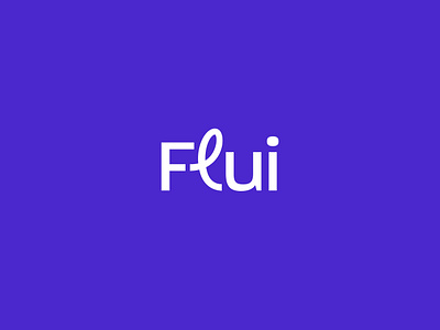 Flui Logo branding design financial fintech graphic design logo vector wordmark