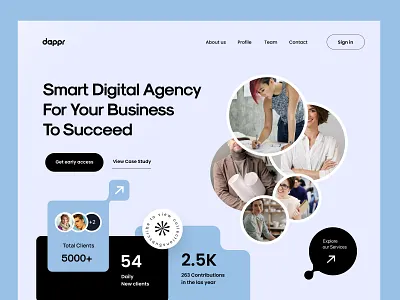Dappr Landing page design app branding design dribbble dubai ghulam ghulam rasool illustration interface minimal mobile app product designer uae ui uiux ux web designer web page websites