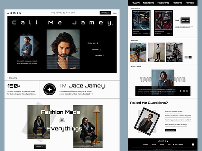 Jace Jamey Portfolio Landing Page Design figma landing page landing page ui portfolio ui user experience design website landing page