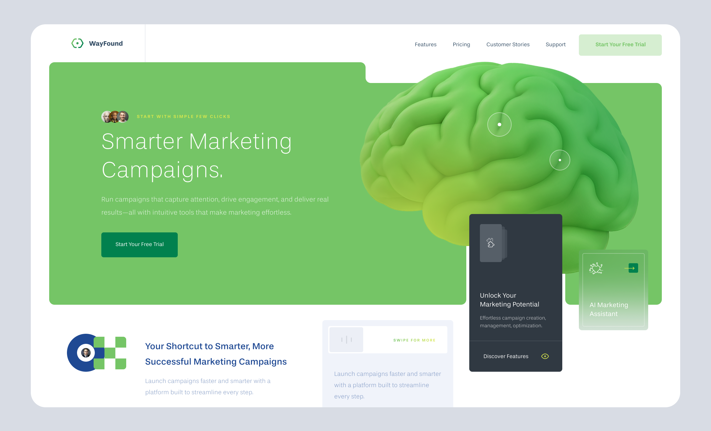 Marketing Campaign Website graphic design minimalism ui ux webdesign website