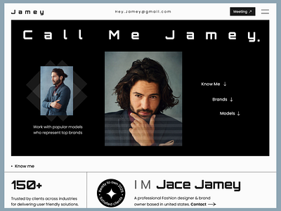 Portfolio Landing Page Header Section header ui landing page portfolio user experience