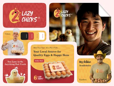 2 Lazy 2 Chicks - Poultry Farms Logo & Branding 2 lazy 2 chicks agro farm logo brand logo design branding branding designer chicken logo chicks chicks logo eggs logo farm logo farms food suppliers logo foods logo logo branding designer logo design logo design contest logo designer playful logo design poultry poultry brand logo