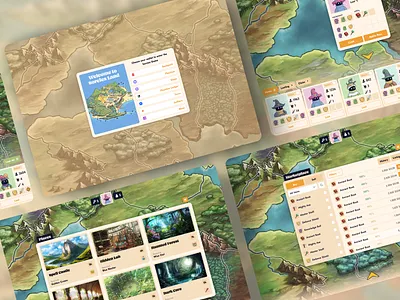 🧙‍♂️SORCIES - Web3 Idle Staking Game UI/UX crypto fantasy game map ui ux web design web3 wizards