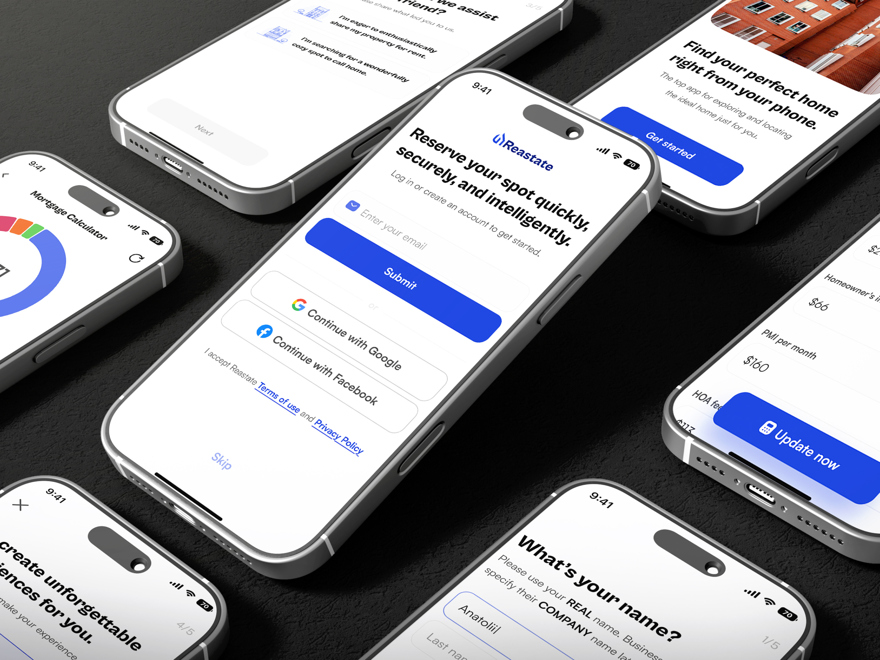 Kicking Off Reastate – Real Estate App UI/UX Design in Progress responsive design