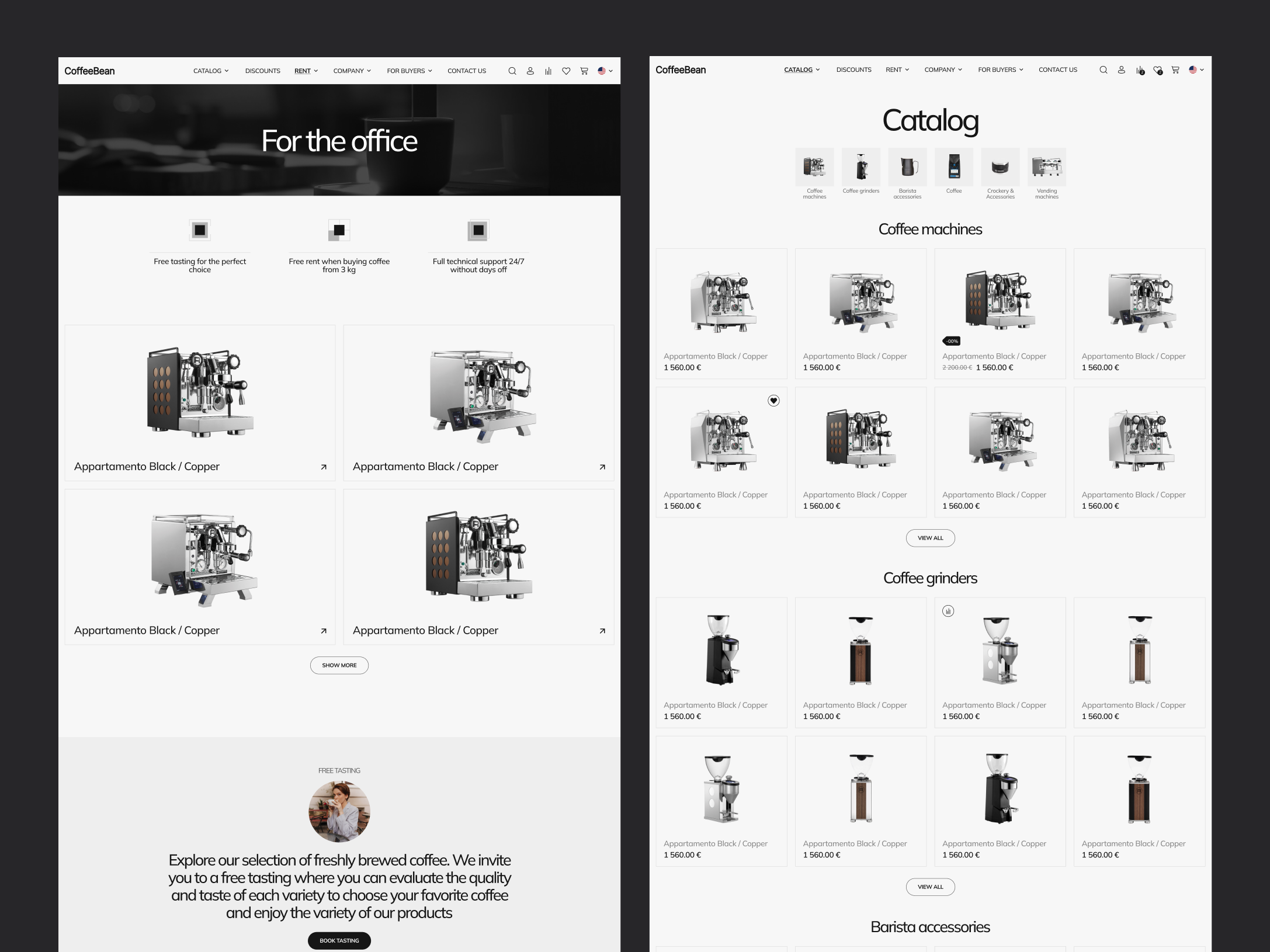 Example of Figma Ecommerce Template