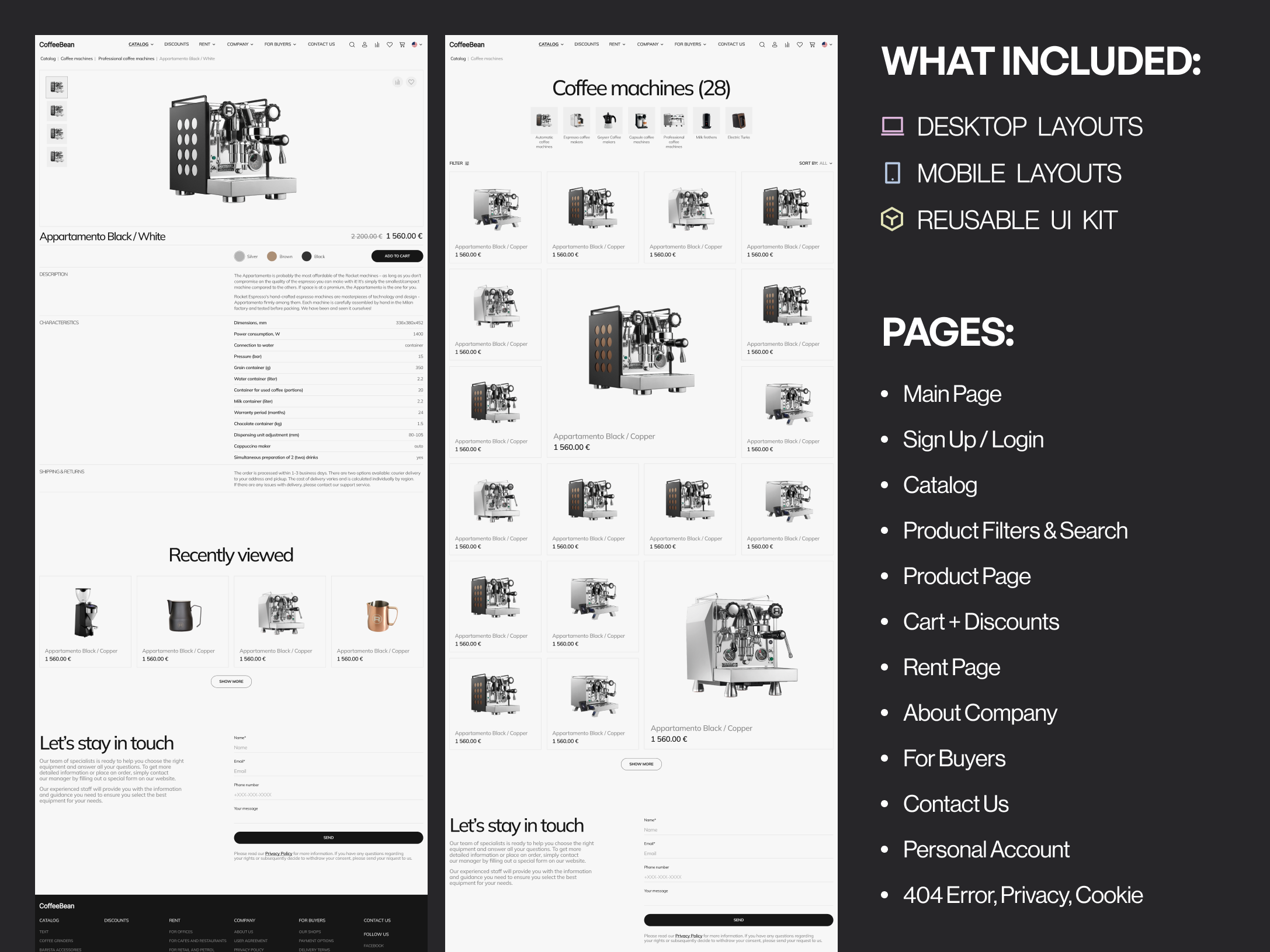 Example of Figma Ecommerce Template