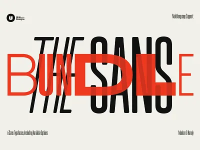 The Sans Bundle - 6 Complete Fonts contemporary sans typefaces
