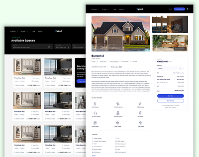 Spleet: Property Listing 3d airb airbnb dailui design listings real estate spleet ui ux uxui web web design