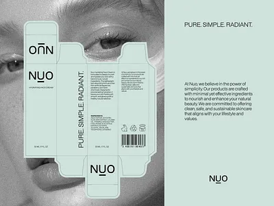 NUO SKINCARE brand identity brand identity design branding graphic design logo logo design minimal minimalist skincare skincare branding