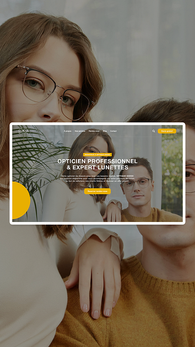 OP | EyEwear graphic design ui