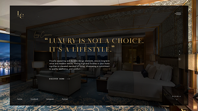CasaLuxery | smart home landing langing page ui web design website design