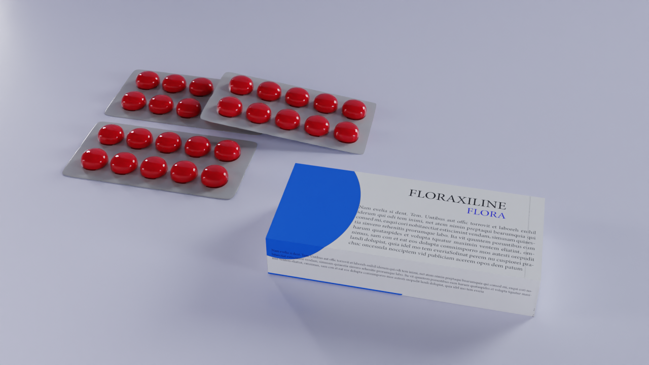 Produit pharmaceutique Floraxiline 3d animation animation 3d blender3d branding designpharmaceutique dieuveil graphic design mikengue modélisation3d motion graphics packaging packaging3d pharmacie produit rendu3d spot publicitaire ui