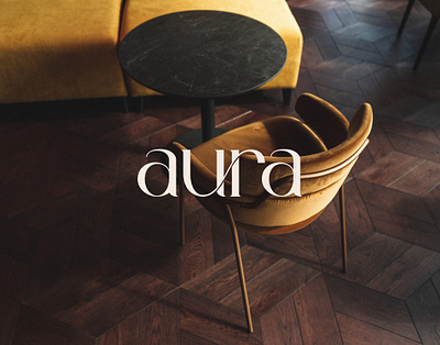 Aura Logo Concepts brand brand design brand identity branding corporate design design font furniture graphic design illustration logo logo design logo mark ui vector
