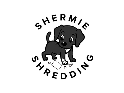 Shermie Shredding Logo graphic design illustrator logo vector