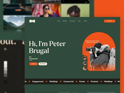 Portfolio Website Design Concept animation branding design figma graphic design illustration logo ui ux vector