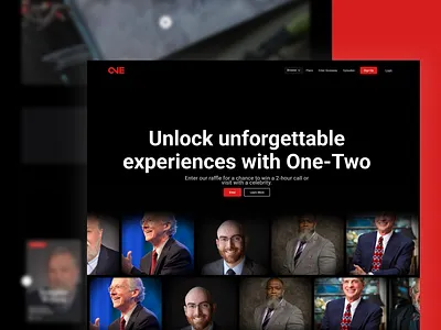 ONE TWO Cameo Website Deisgn animation branding design figma graphic design illustration logo ui ux vector