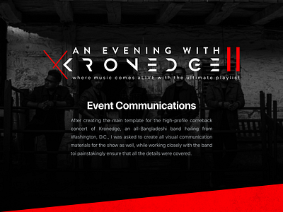 Kronedge - Evening II (11/2021) branding design graphic design social media typography vector