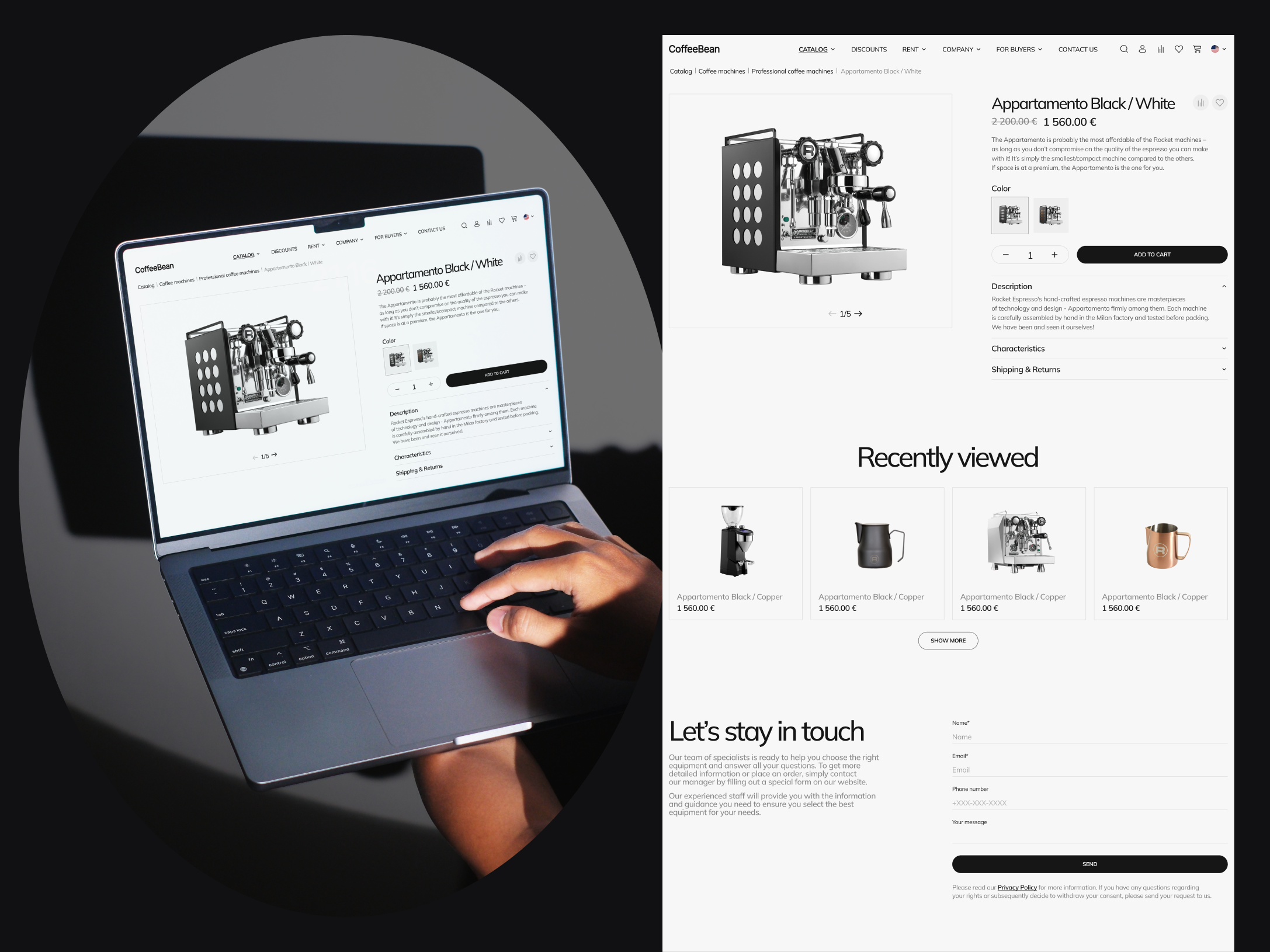 Example of Figma Ecommerce Template