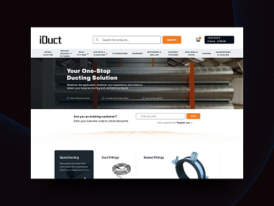 E-commerce Website design digital e commerce website graphic design industrial manfacturing online shopping typography ui ux vector web website