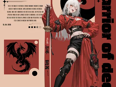 Himiko: Warrior of Death adobe adobe illustrator affinity designer anime anime poster canva design graphic design illustrator movie poster photoshop poster design