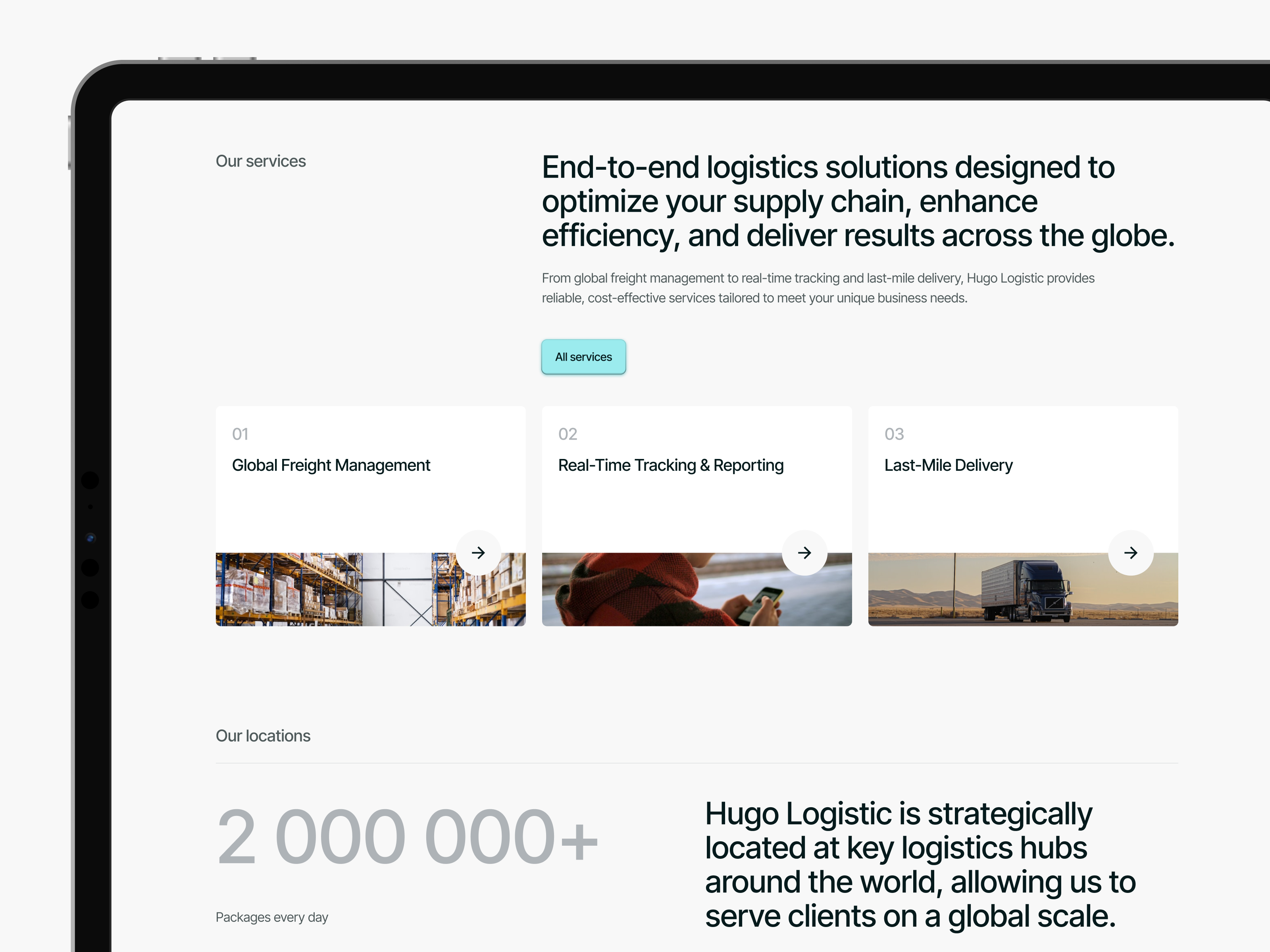 Logistic website template branding clean design graphic design illustration logo modern ui uiux uiuxdesign ux webdesign