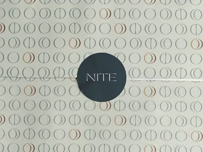 Nite Moon Phase Pattern branding elegant identity logo loungewear midnight moon pattern phases recovery tissue paper