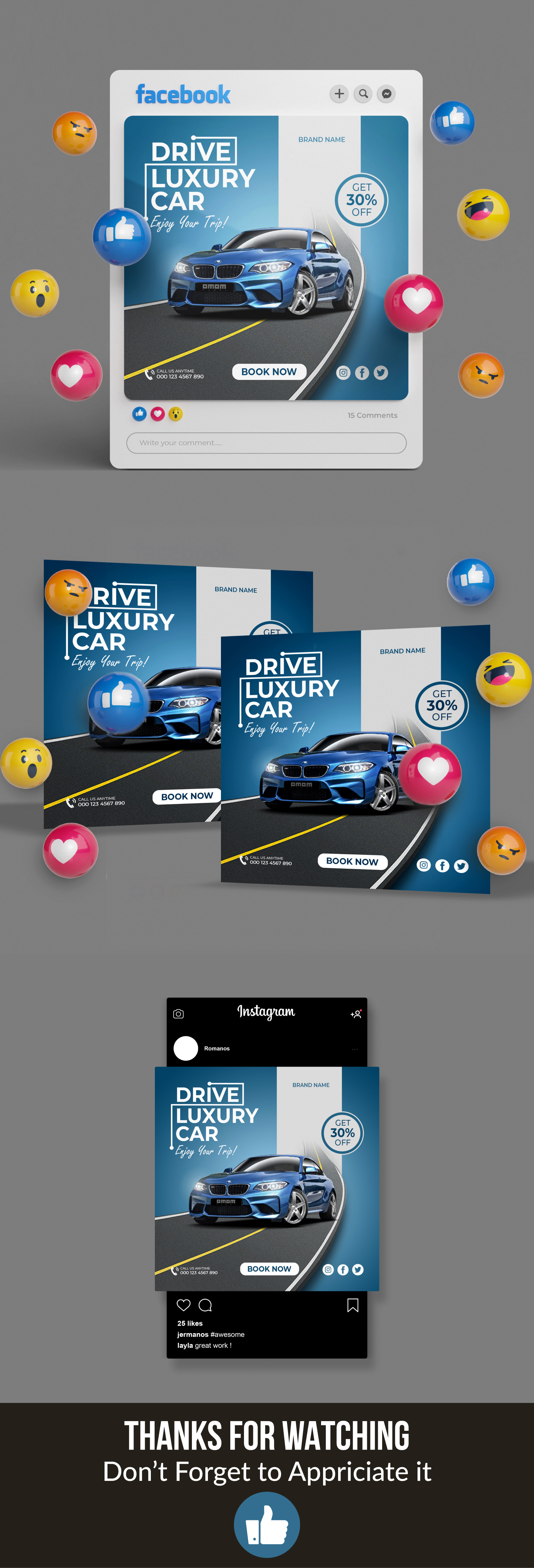 Car Social Media Post Design car car social media post car social media post design graphic design social media post