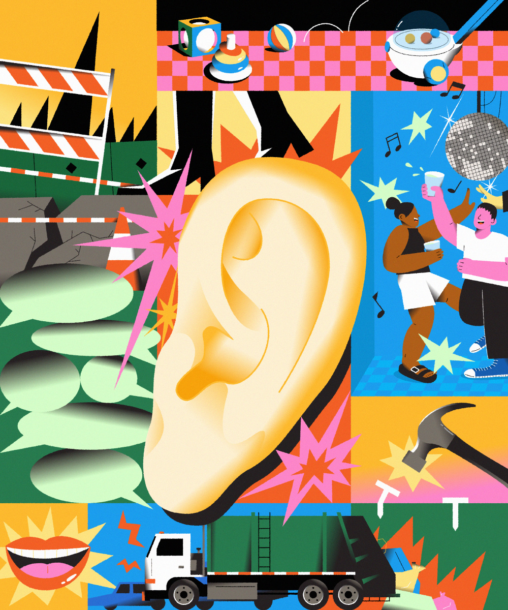 Ear’s Diary flat graphic illustration illustrator vector