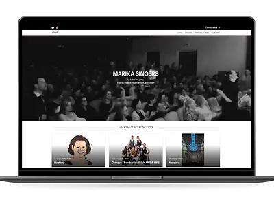 marikasingers.cz - webdesign, UI graphic design ui webdesign