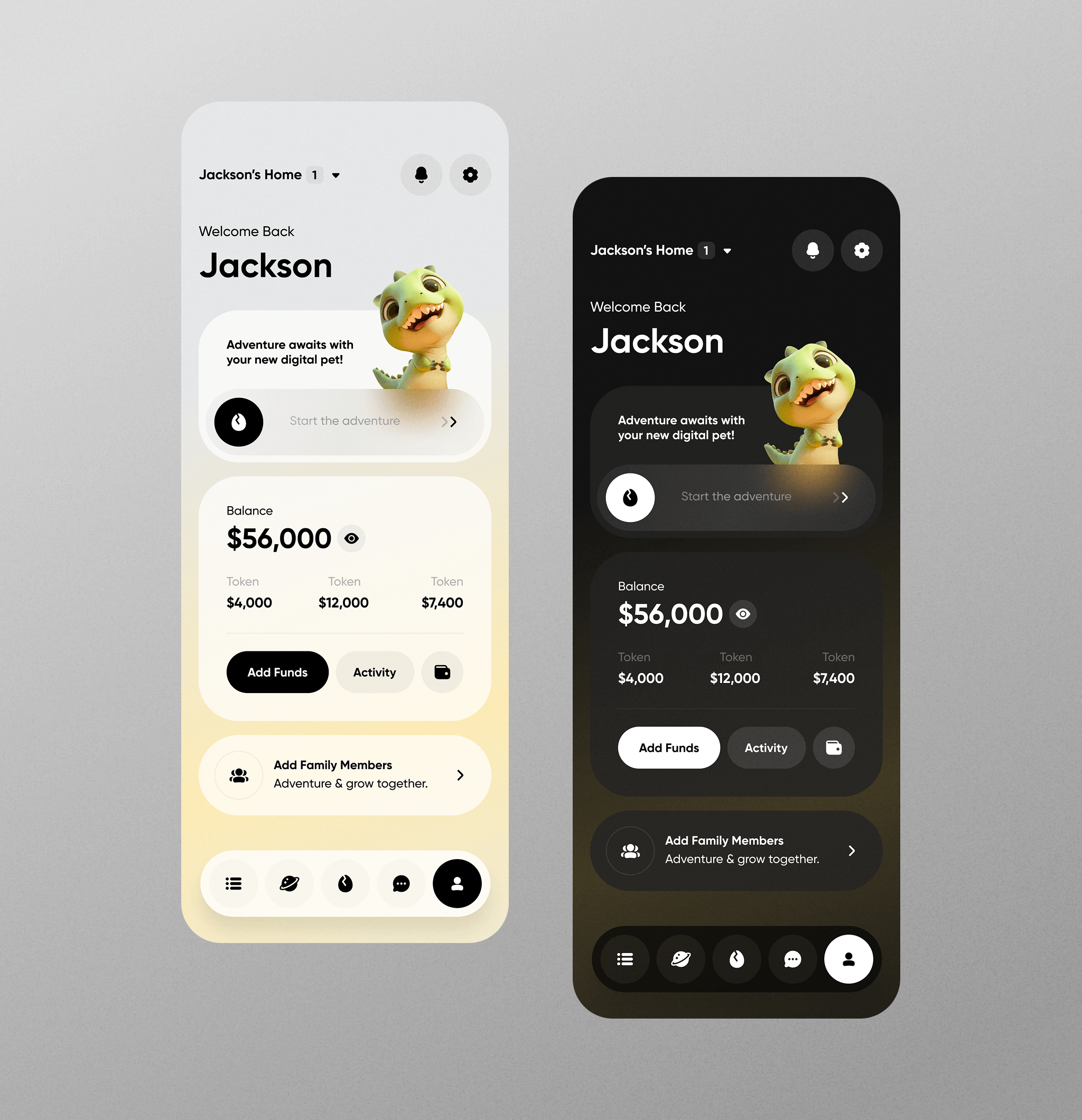 Your Digital Pet！ 3d blockchain digital pet social ui ux wallet web3