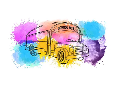 School bus Design with incomplete lines Tattoo architecturelogo brand identity brandidentity branding creativebranding creativelogo custom logo design elegantdesign fav icon fiverr graphic design illustration logo minimalistlogo tattoo design typography ui ux vector